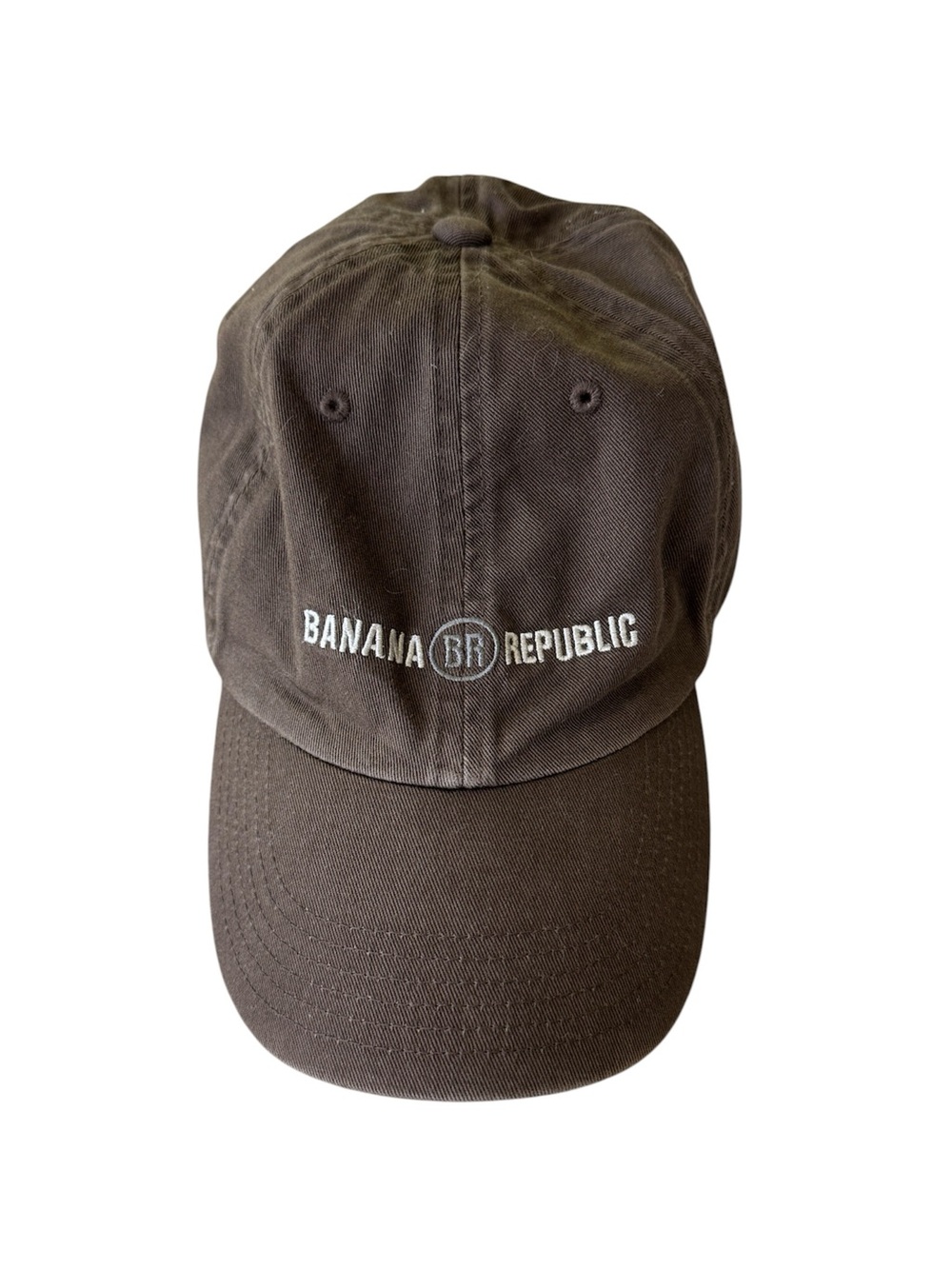 Vintage Banana Republic Brown Cotton Canvas Baseball Cap Hat
